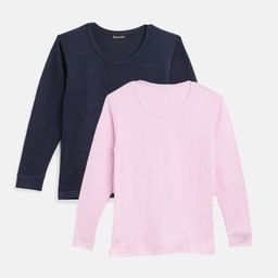 Kanvin Boys Pack Of 2 Ribbed Long-Sleeves Thermal Tops-image-70