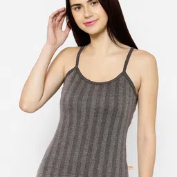 VIMAL JONNEY Women Black & Grey Striped Thermal Top-picture-21