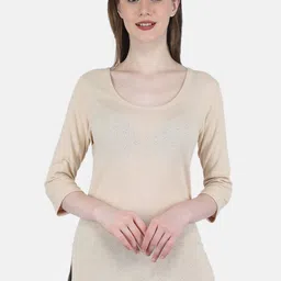 Monte Carlo Women Knitted Cotton Long Thermal Top-image-79