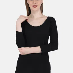 Monte Carlo Women Ribbed Cotton Round Neck Thermal Vest-image-29