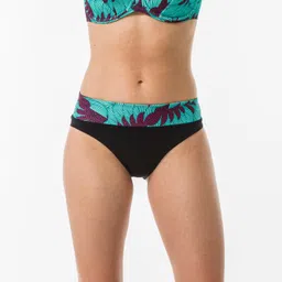 olaian Women's Surfing Swimsuit High Waist Bottoms - NORA KOGA MALDIVES-picture-44