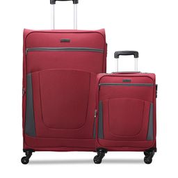 CARRIALL Set of 2 Red Luggage Bags- Large & Small-35
