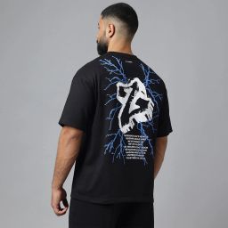 MuscleBlaze Z-Verse T-Shirt,  Small  Black -image-8