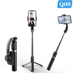 EVAAENTERPRISES Q08 Gimbal Model in Black Color 3 Axis Gimbal for Mobile, Camera image 3