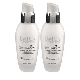 Lotus Herbals Set of 2 Whiteglow Intensive Skin Whitening Serum+Moisturizer - 30 ml each-16