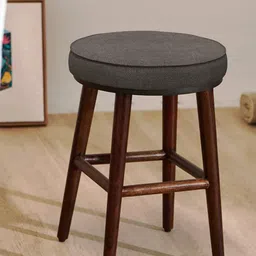 Chumbak Brown Printed Round Ottomans-52