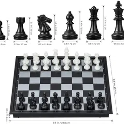 taabar Compact Travel Magnetic Chess Set for Kids & Adults Educational Board Games-picture-32