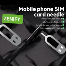 ZENIFY Sim Card Key Open Tray Remover Sim Eject Needle Pin Key Tool Sim Adapter image 4