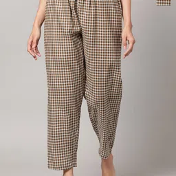 Kryptic Pack Of 2 Checked Cotton Lounge Pants-picture-11