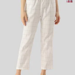 Kryptic Women Set Of 2 Checked Cotton Lounge Pants-image-48