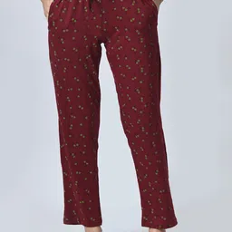 BAESD Women Printed Cotton High Waist Regular Fit Trousers-image-39