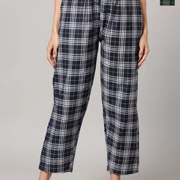 Kryptic Pack Of 2 Checked Cotton Lounge Pants-picture-8