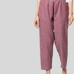 Kryptic Women Pack Of 2 Checked Cotton Lounge Pants-picture-30