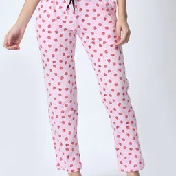 BAESD Women Printed Mid-Rise Cotton Lounge Pants-picture-51