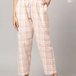 Kryptic Women Set Of 2 Checked Cotton Lounge Pants-picture-28