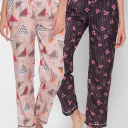 FashionRack Pack of 2 Printed Cotton Lounge Pants-picture-17