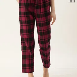 Kryptic Women Pack Of 2 Checked Cotton Lounge Pants-image-62