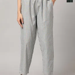 Kryptic Pack Of 2 Checked Cotton Lounge Pants-14