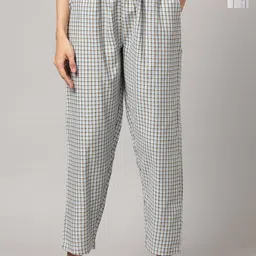 Kryptic Pack Of 2 Checked Cotton Lounge Pants-picture-9