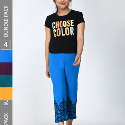 IndiWeaves Pack of 4 Printed Cotton Lounge Pants-image-16