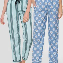 FashionRack Women Set of 2 Cotton Lounge Pants-picture-10