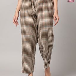 Kryptic Pack Of 2 Checked Cotton Lounge Pants-picture-31