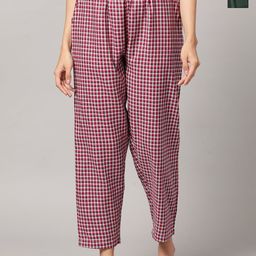 Kryptic Women Pack Of 2 Checked Cotton Lounge Pants-picture-38