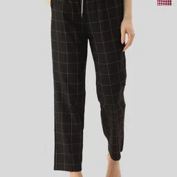 Kryptic Women Pack of 2 Checked Mid-Rise Lounge Pants-image-99