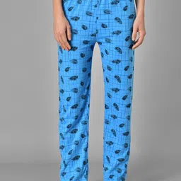 Kotty Women Printed & Checked Pure Cotton Lounge Pants-image-75