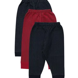 Bodycare Kids Pack Of 3 Navy Blue & Red Printed Lounge Pants-picture-22
