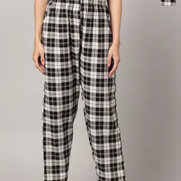 Kryptic Pack Of 2 Checked Cotton Lounge Pants-image-38
