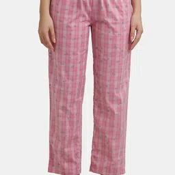Jockey Checked Cotton Straight Lounge Pant-17