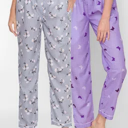FashionRack Women Pack of 2 Printed Lounge Pants-picture-11