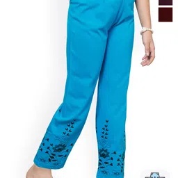 BAESD Girls Pack of 3 Bottom Printed Cotton Lounge Pants-image-130