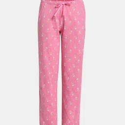 Jockey Girls Printed Pyjama With Lace Trim On Pockets - RG04-image-52