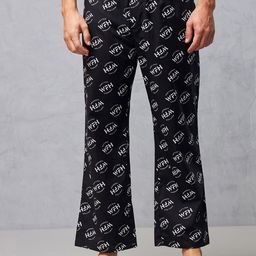 Bewakoof Men Printed Cotton Straight Leg Lounge Pants-picture-18