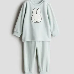 H&M Patterned Velour Pyjamas-image-43