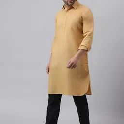 Hangup Shirt Collar Kurta with Pyjamas-picture-56