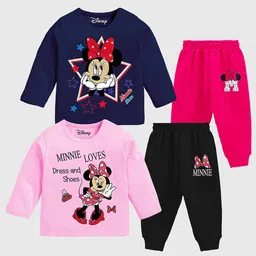 KUCHIPOO Girls Pack of 2 Printed T-shirt with Joggers-picture-17