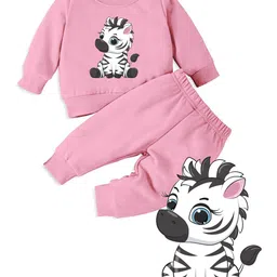 Minicult Kids Printed Long Sleeves T-shirt with Pyjamas-image-100
