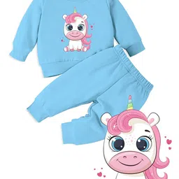 Minicult Kids Printed Long Sleeves T-shirt with Pyjamas-image-101