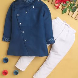 Jeetethnics Boys Mandarin Collar Kurta With Trousers-15
