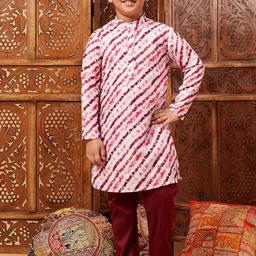 Stylo Bug Boys Striped Kurta With Pyjamas-picture-6