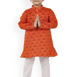 BAESD Boys Printed Regular Kurta with Pyjamas-31