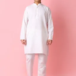 V-Mart Mandarin Collar Straight Kurta with Pyjamas-picture-11