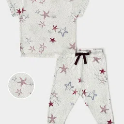 MiArcus Kids Printed Pure Cotton T-shirt with Pyjamas-41