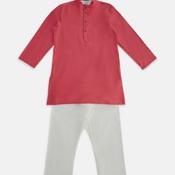 indus route by Pantaloons Boys Mandarin Collar Kurta with Pyjamas-48