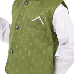 BAESD Boys Regular Kurta with Pyjamas With Nehru Jacket image 2