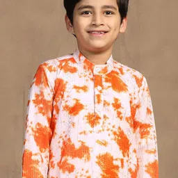 BAESD Boys Printed Regular Kurta with Pyjamas image 4