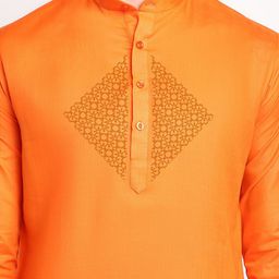 DEVOILER Ethnic Motif Printed Straight Kurta with Pyjamas image 2